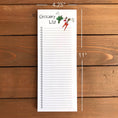 Load image into Gallery viewer, Skinny Grocery List Personalized Magnetic Notepad