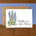 Load image into Gallery viewer, Bluebonnet Lupine Personalized Boxed Note Cards