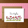 Load image into Gallery viewer, Heart Flowers Personalized Boxed Note Cards