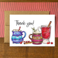 Load image into Gallery viewer, Festive Mugs Thank You Holiday Boxed Note Cards