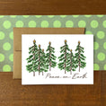 Load image into Gallery viewer, Starry Pines Peace on Earth Holiday Boxed Note Cards