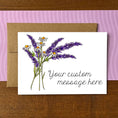 Load image into Gallery viewer, Lavender Personalized Boxed Note Cards