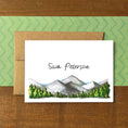Load image into Gallery viewer, Mountain Range Personalized Boxed Note Cards