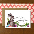 Load image into Gallery viewer, Otters Personalized Boxed Note Cards