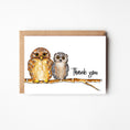 Load image into Gallery viewer, Owls Thank You Boxed Note Cards
