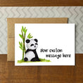 Load image into Gallery viewer, Panda Personalized Boxed Note Cards