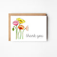 Load image into Gallery viewer, Poppies Thank You Boxed Note Cards