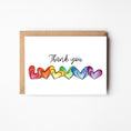 Load image into Gallery viewer, Rainbow Hearts Thank You Boxed Note Cards