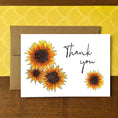 Load image into Gallery viewer, Sunflowers Thank You Boxed Note Cards
