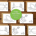 Load image into Gallery viewer, Color Your Own Blank Variety Boxed Note Cards