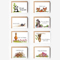 Load image into Gallery viewer, Punny Pals Variety Blank Boxed Note Cards