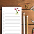 Load image into Gallery viewer, Heart Flowers Magnetic To-Do List Notepad