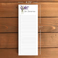 Load image into Gallery viewer, Lavender Personalized Magnetic To-Do List Notepad