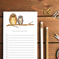 Load image into Gallery viewer, Owls Magnetic To-Do List Notepad