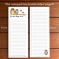 Load image into Gallery viewer, Owls Hoo Hoo Magnetic To-Do List Notepad