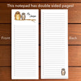 Load image into Gallery viewer, Owls Personalized Magnetic To-Do List Notepad