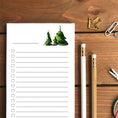 Load image into Gallery viewer, Pine Trees Magnetic To Do List Notepad