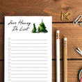Load image into Gallery viewer, Pine Trees Personalized Magnetic To Do List Notepad