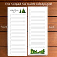 Load image into Gallery viewer, Pine Trees Personalized Magnetic To Do List Notepad