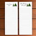 Load image into Gallery viewer, Pine Trees Personalized Magnetic To Do List Notepad