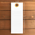 Load image into Gallery viewer, Sunflowers Magnetic To-Do List Notepad