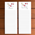 Load image into Gallery viewer, Wine Flight Personalized Magnetic To-Do List Notepad