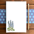 Load image into Gallery viewer, Bluebonnet Lupine Magnetic Writing Notepad