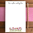 Load image into Gallery viewer, Heart Flowers Personalized Magnetic Writing Notepad