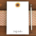 Load image into Gallery viewer, Sunflowers Personalized Magnetic Writing Notepad