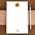 Load image into Gallery viewer, Sunflowers Personalized Magnetic Writing Notepad