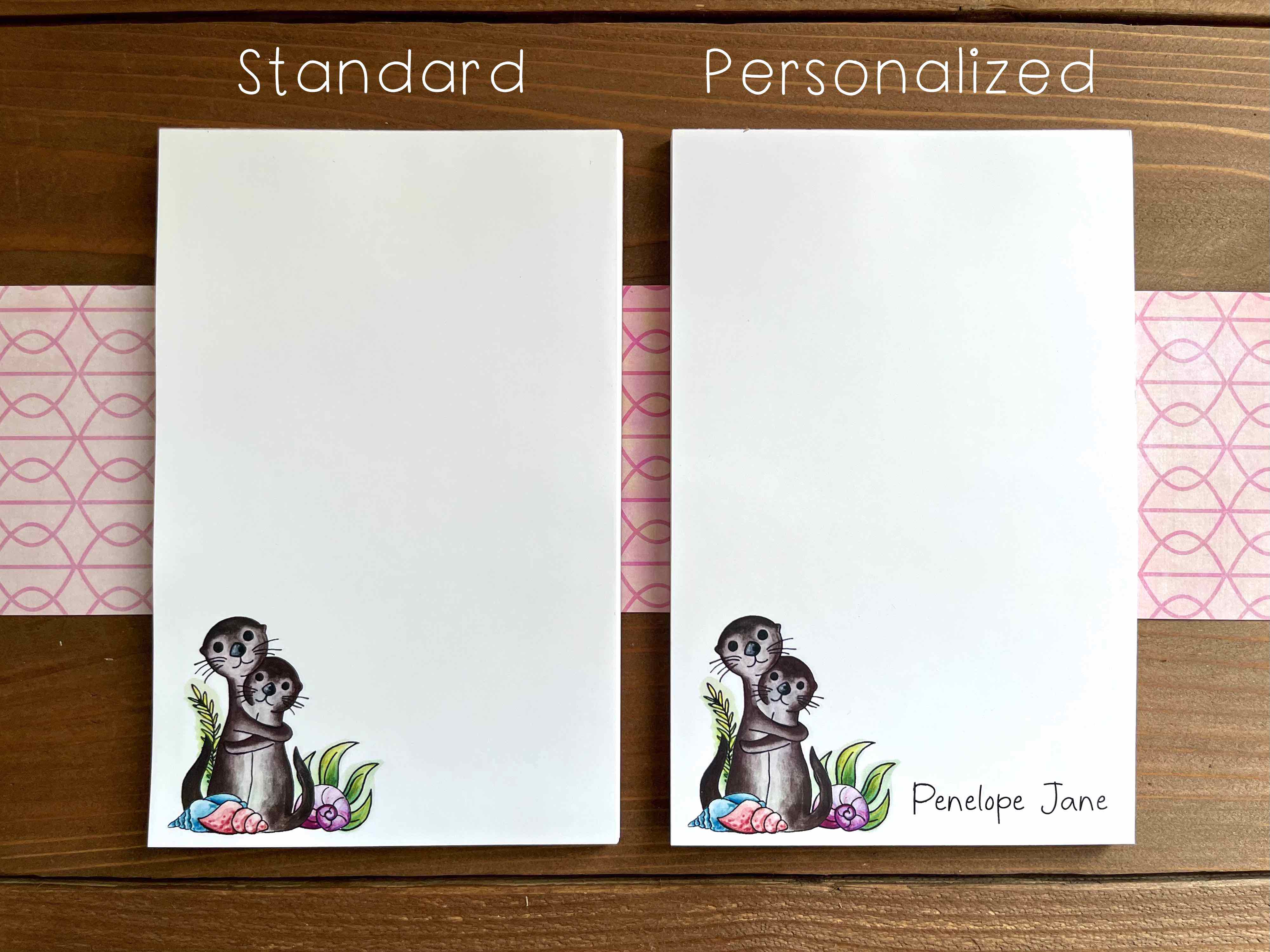 Otter Notepad - Personalization Available