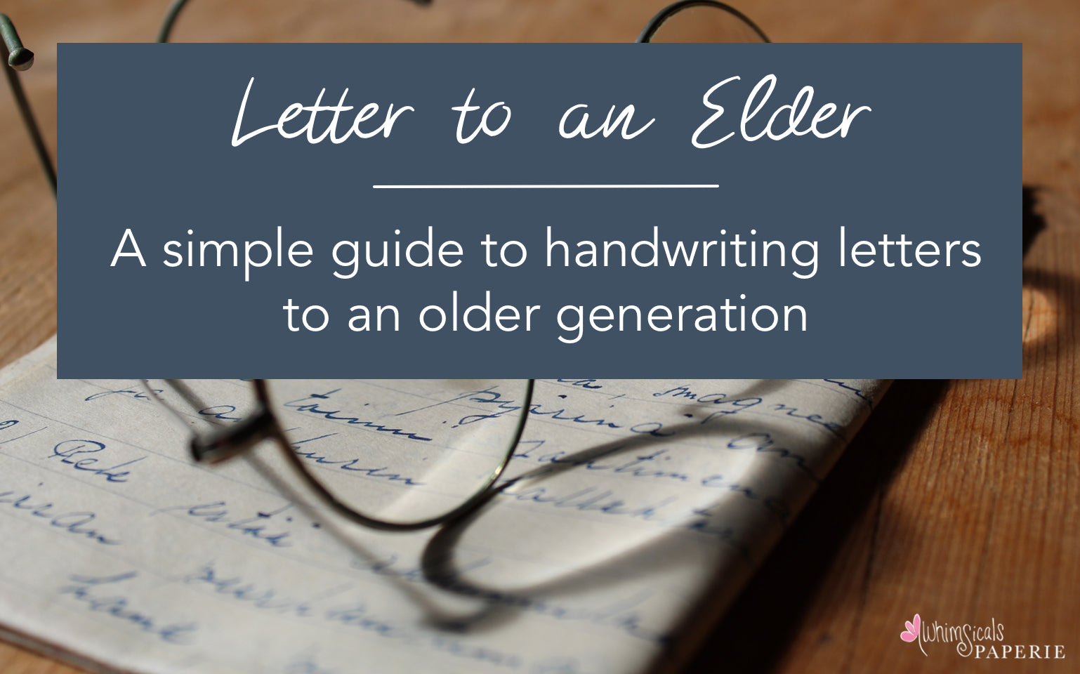 Letter to an Elder