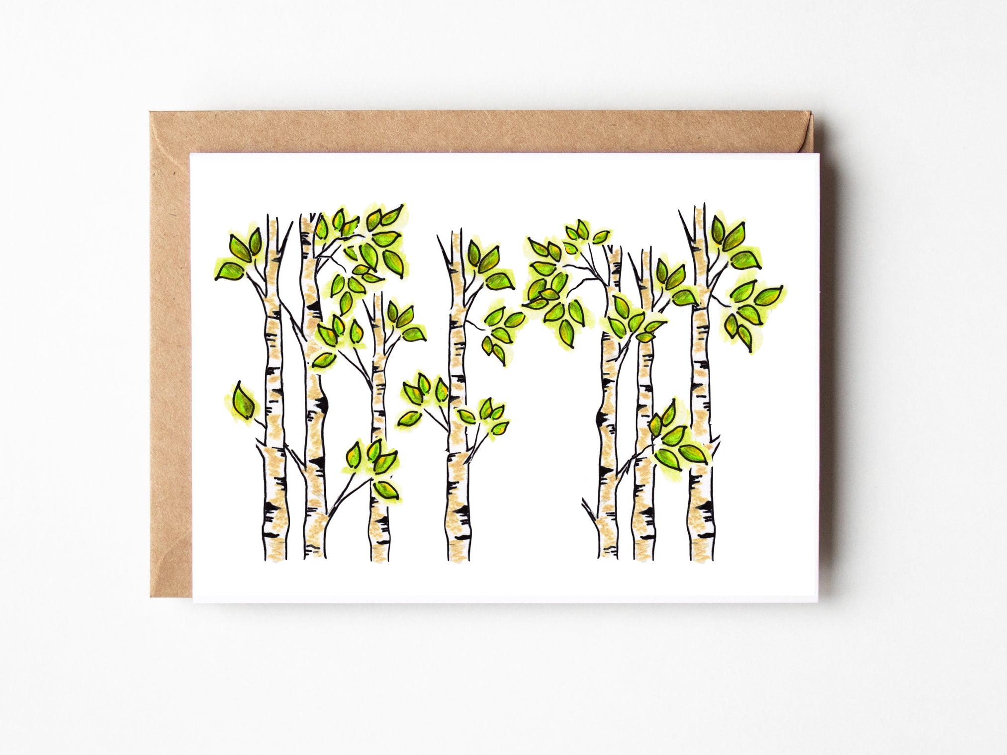 Aspen Tree Stationery Bundle | Note Cards + Notepad