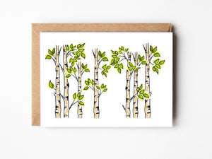Aspen Tree Stationery Bundle | Note Cards + Notepad