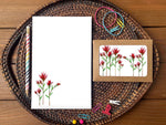 Indian Paintbrush Stationery Bundle | Note Cards + Notepad