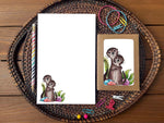 Otters Stationery Bundle | Note Cards + Notepad