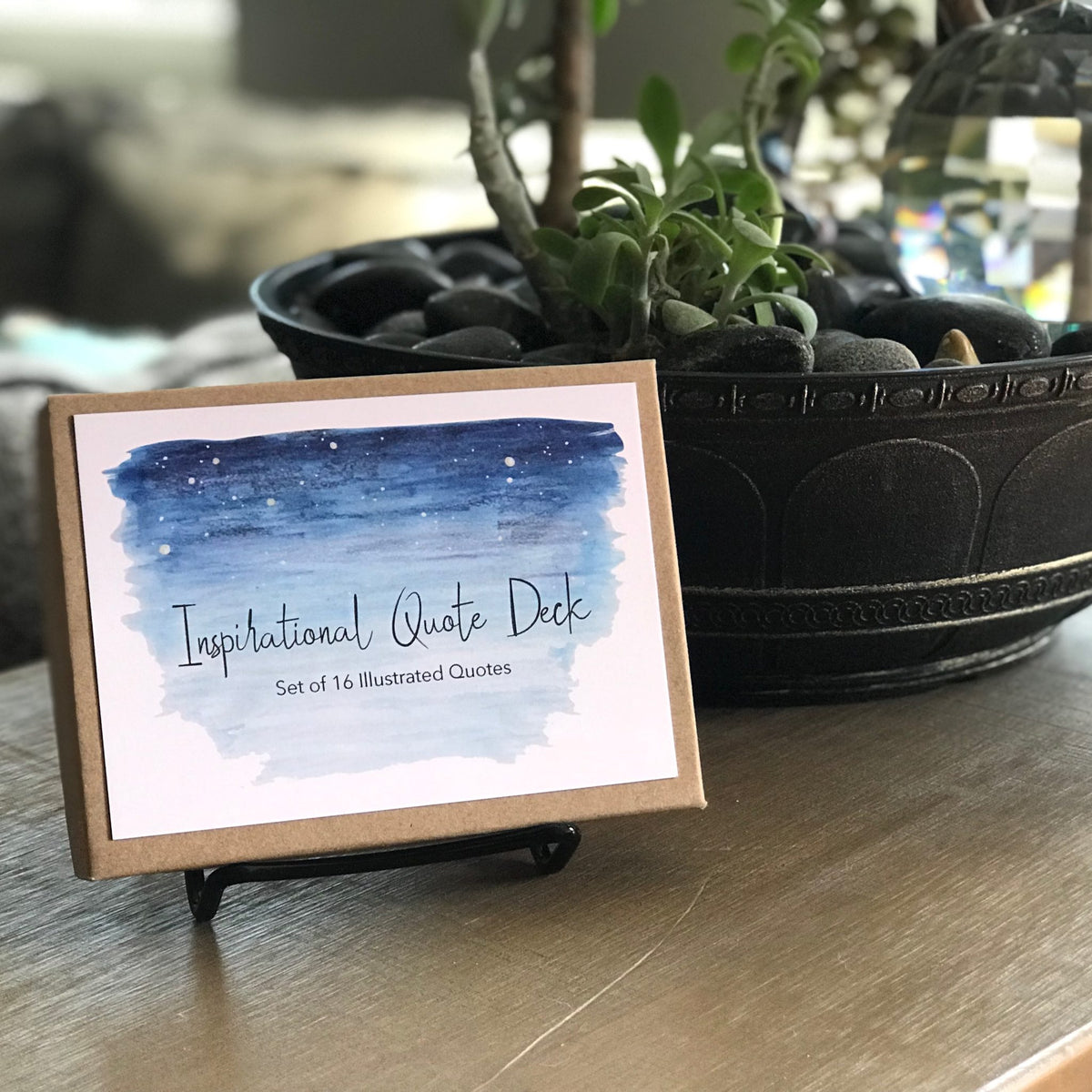 Inspirational Quote Deck With Display Stand