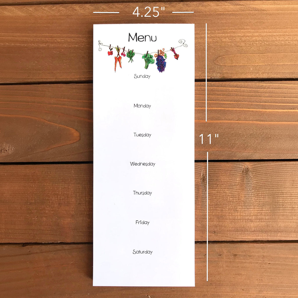 Skinny Grocery List & Menu Planning Personalized Magnetic Bundle