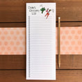 Load image into Gallery viewer, Skinny Grocery List Personalized Magnetic Notepad
