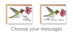 Hummingbird Notecards | Choose Your Message - Boxed Set of 8