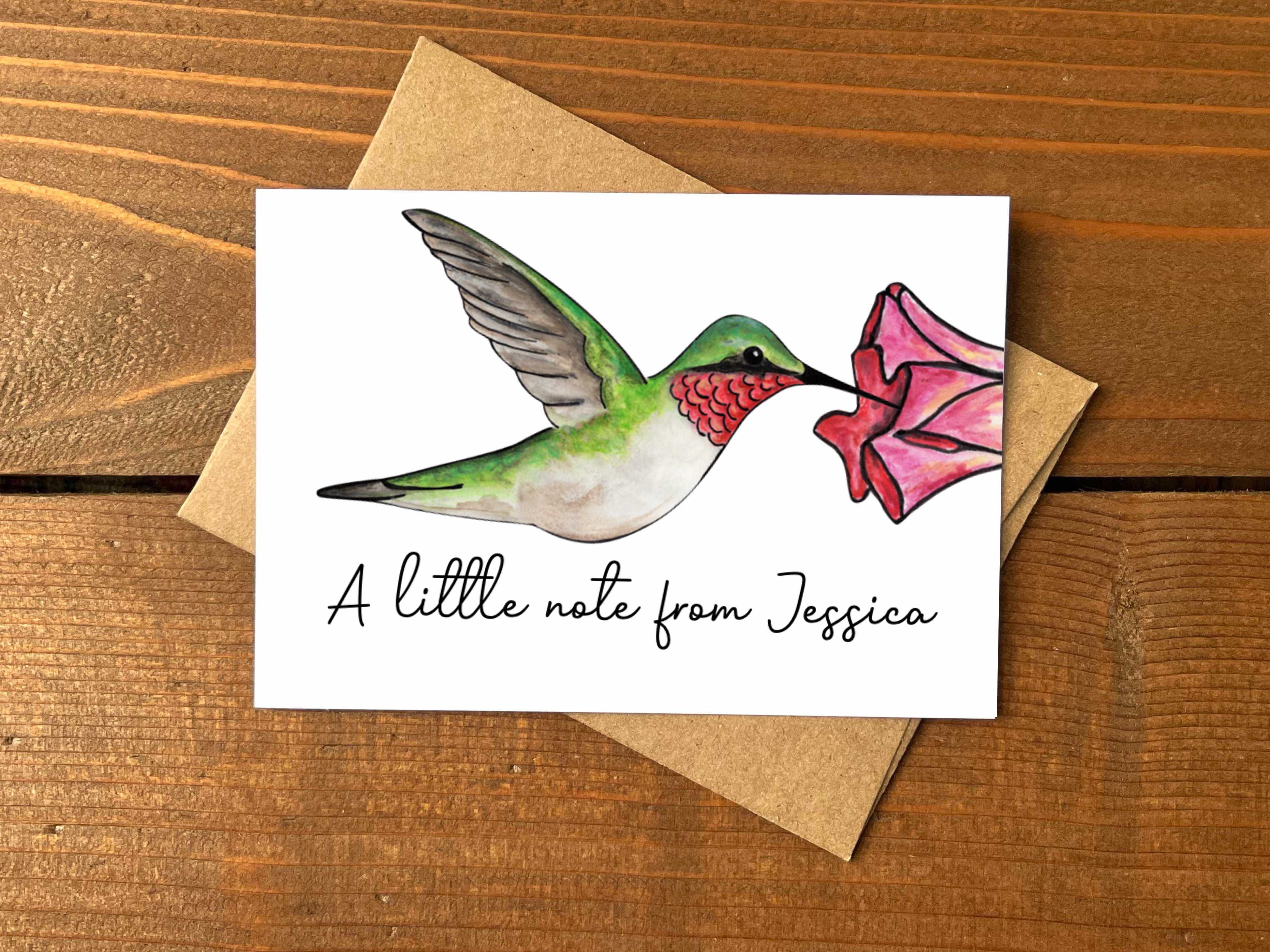 Hummingbird Notecards | Choose Your Message - Boxed Set of 8