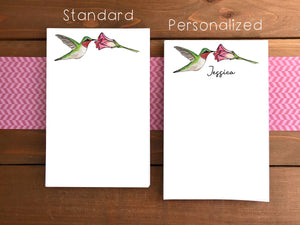 Hummingbird Notepad - Personalization Available