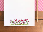Heart Flowers Stationery Bundle | Note Cards + Notepad