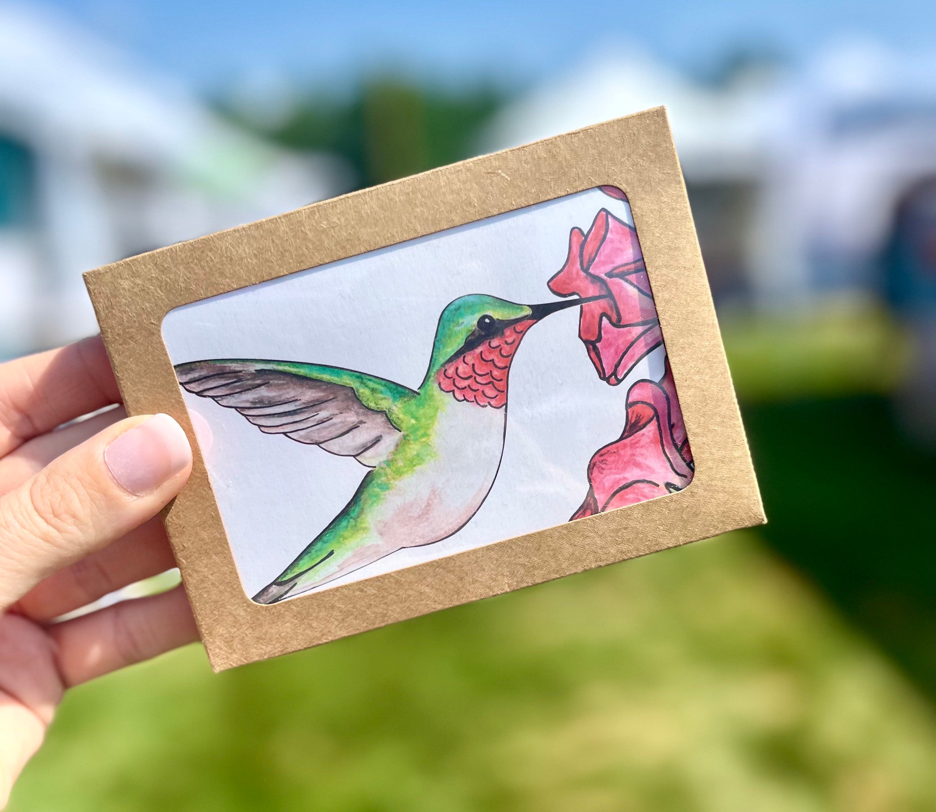 Hummingbird Notecards | Choose Your Message - Boxed Set of 8