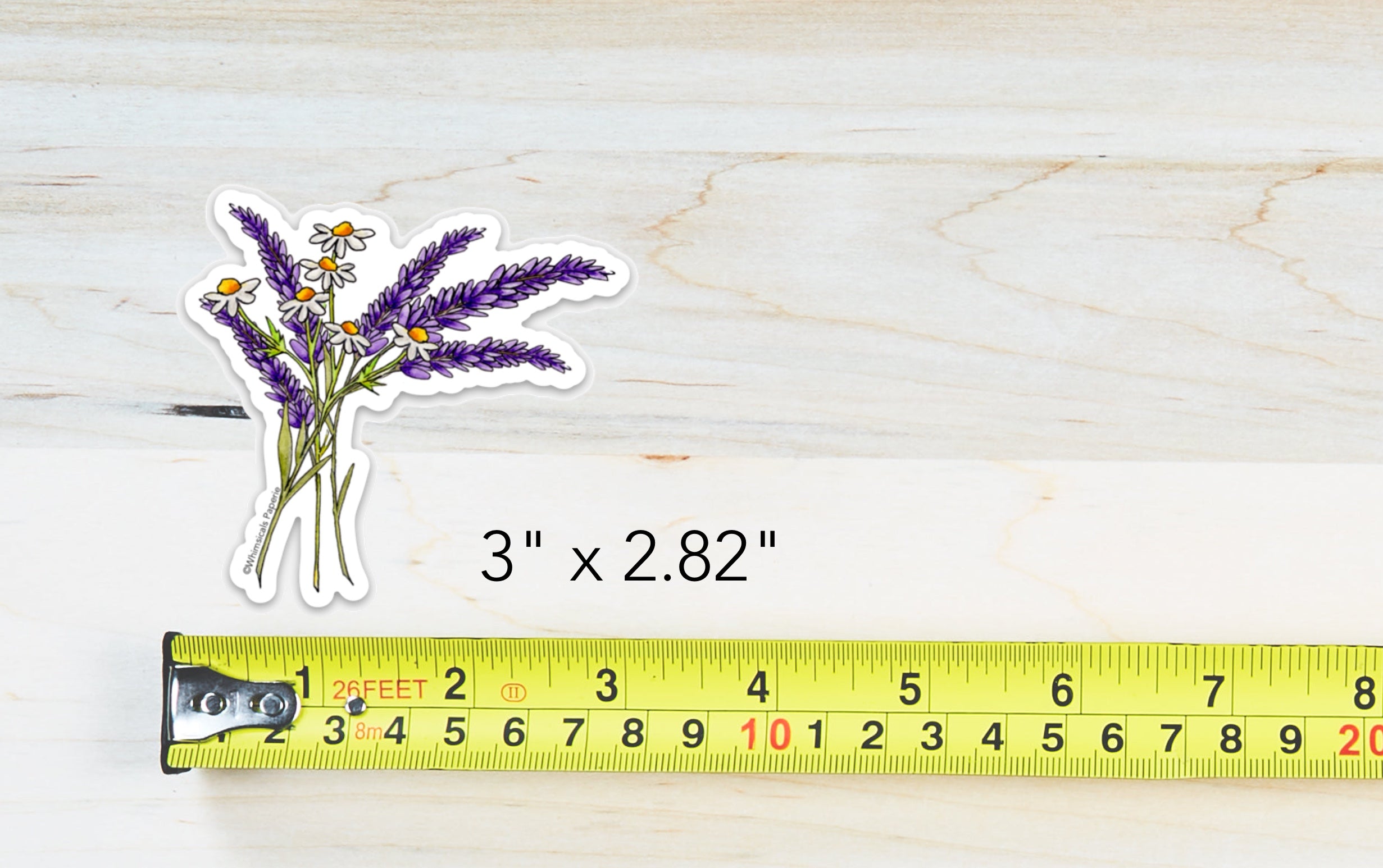 lavender flower stickers Lavender Flower Vinyl Sticker – Whimsicals Paperie