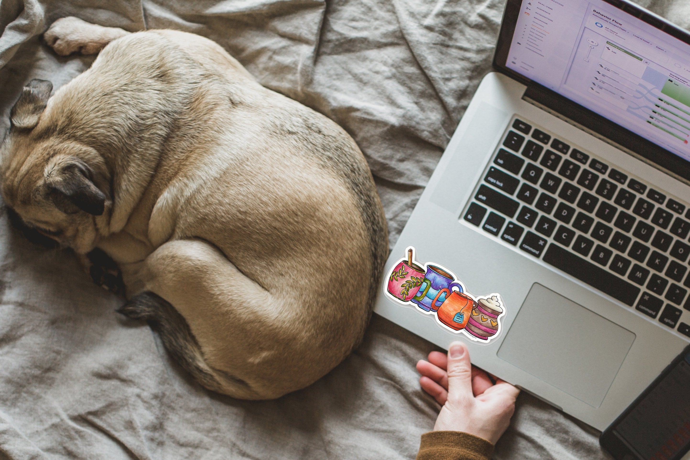 Cozy Mugs Vinyl Sticker