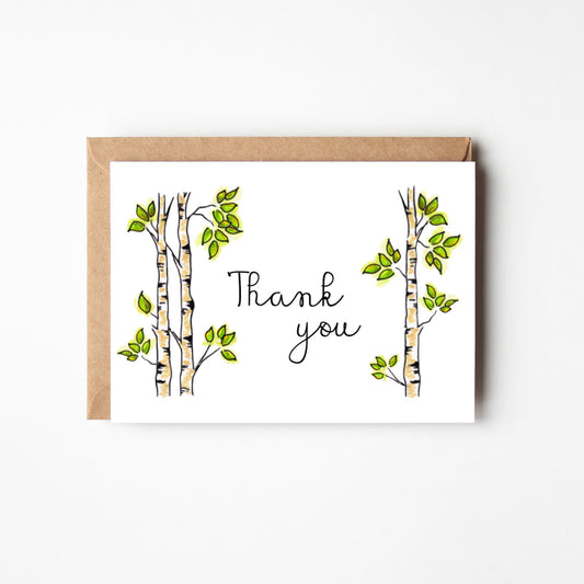 Aspen Tree Thank You Boxed Note Cards