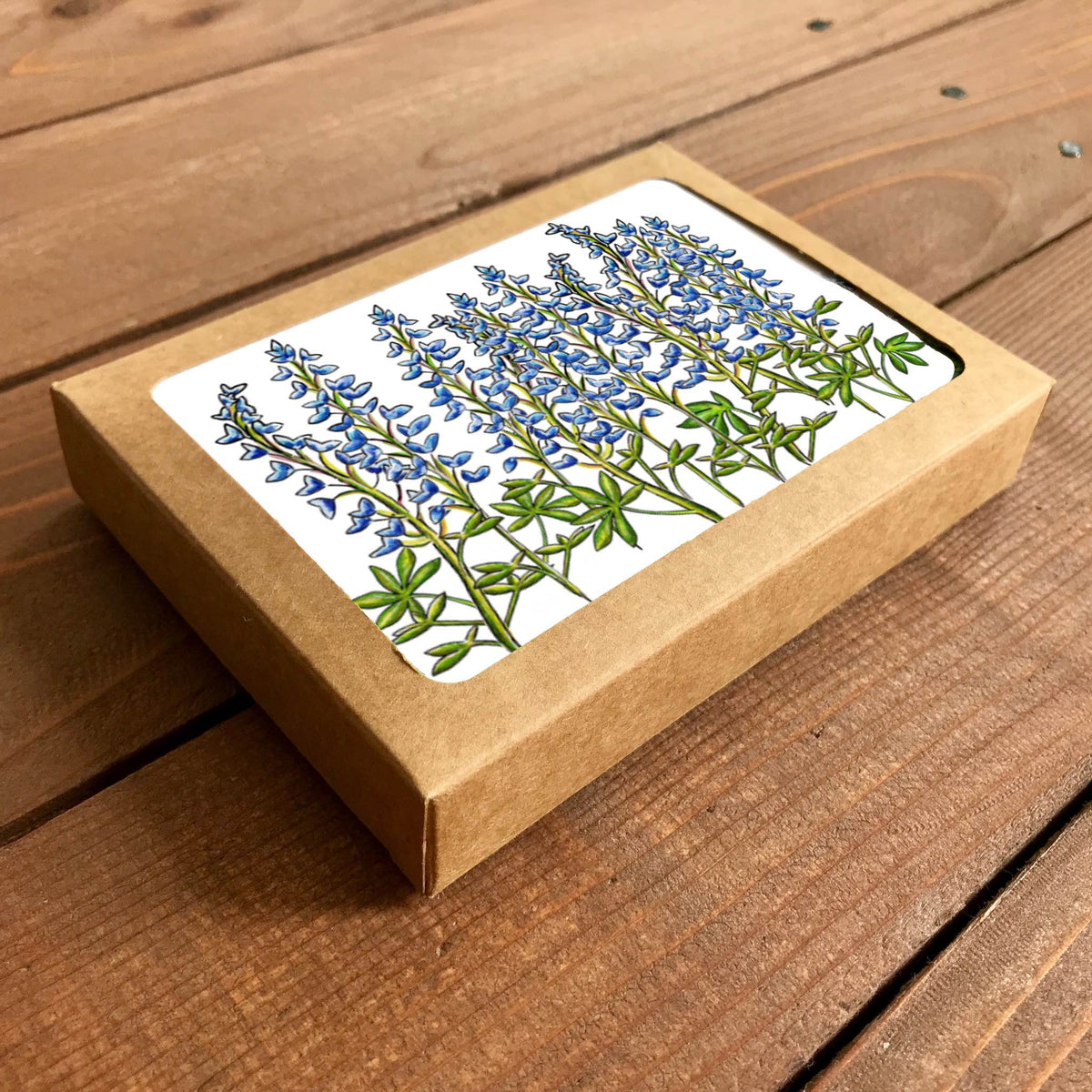 Bluebonnet Lupine Blank Boxed Note Cards