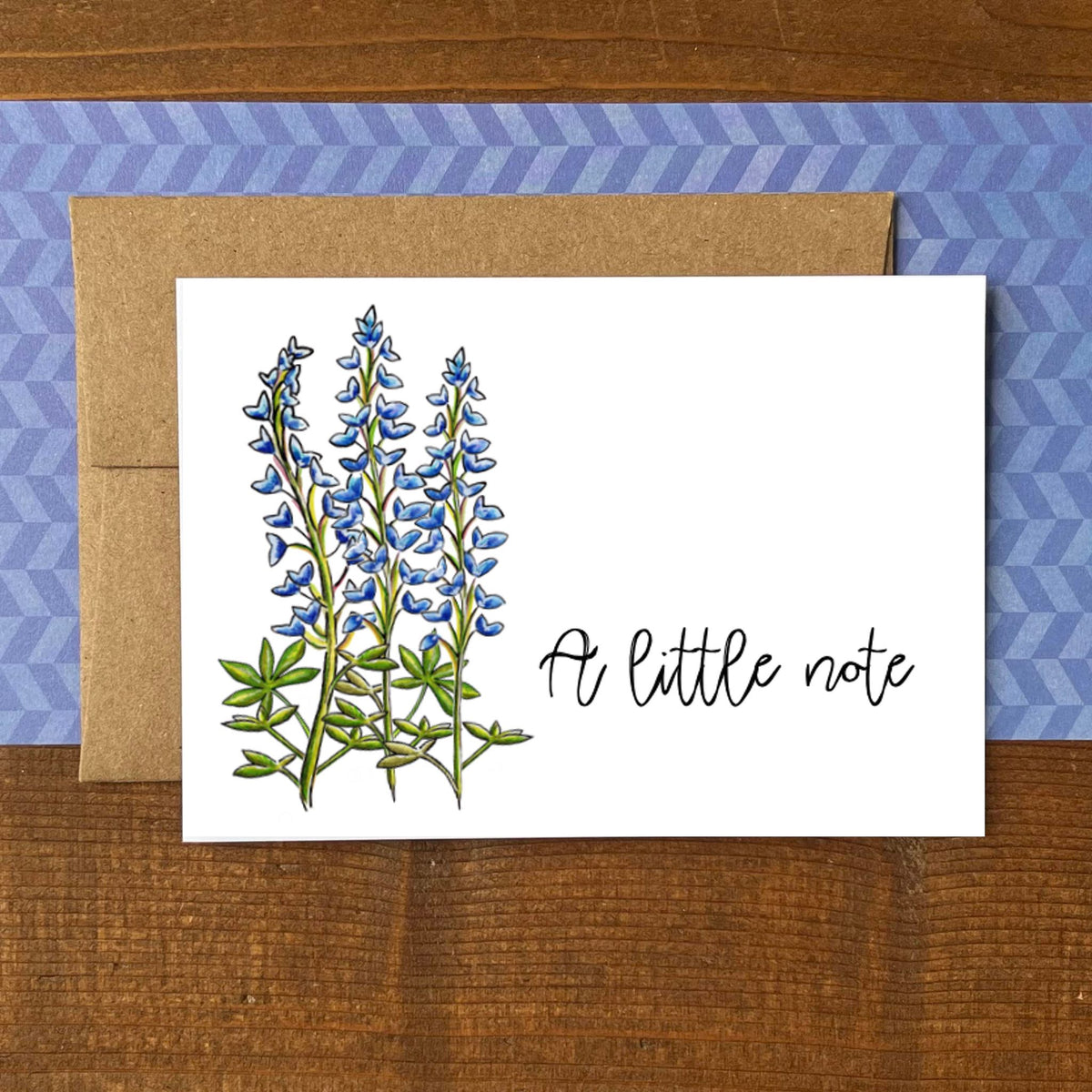 Bluebonnet Lupine Little Note Boxed Note Cards