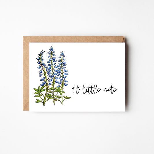 Bluebonnet Lupine Little Note Boxed Note Cards